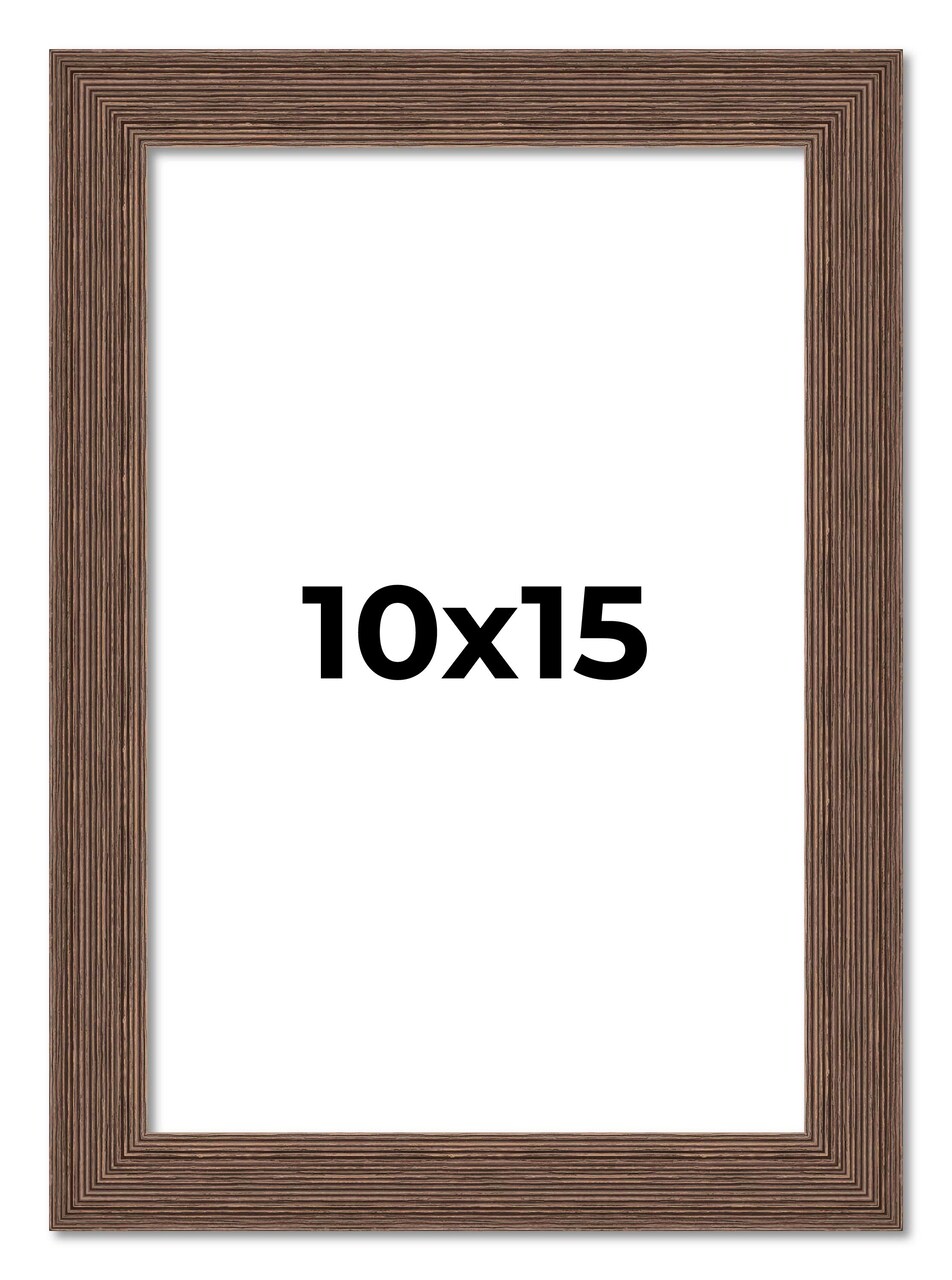10x15 Wide Barnwood Picture Frame with UV-Resistant Acrylic & Acid Free Backing, Available in 6 Paint Finishes - Grey, Brown, White, and Black